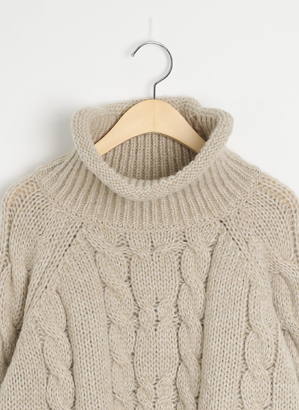 ロールハイネックケーブルニット | DHOLIC | 詳細画像18