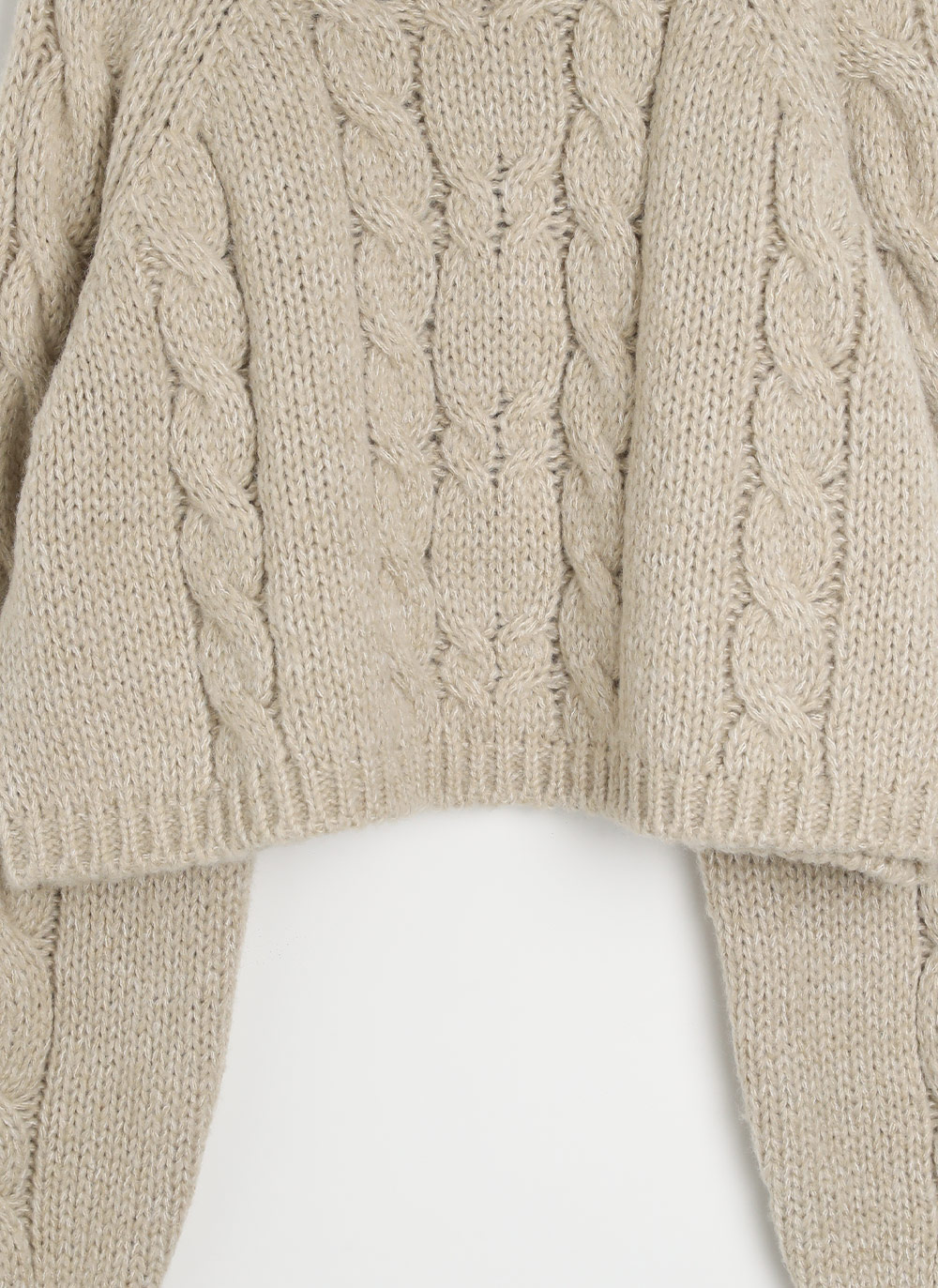 ロールハイネックケーブルニット | DHOLIC | 詳細画像19