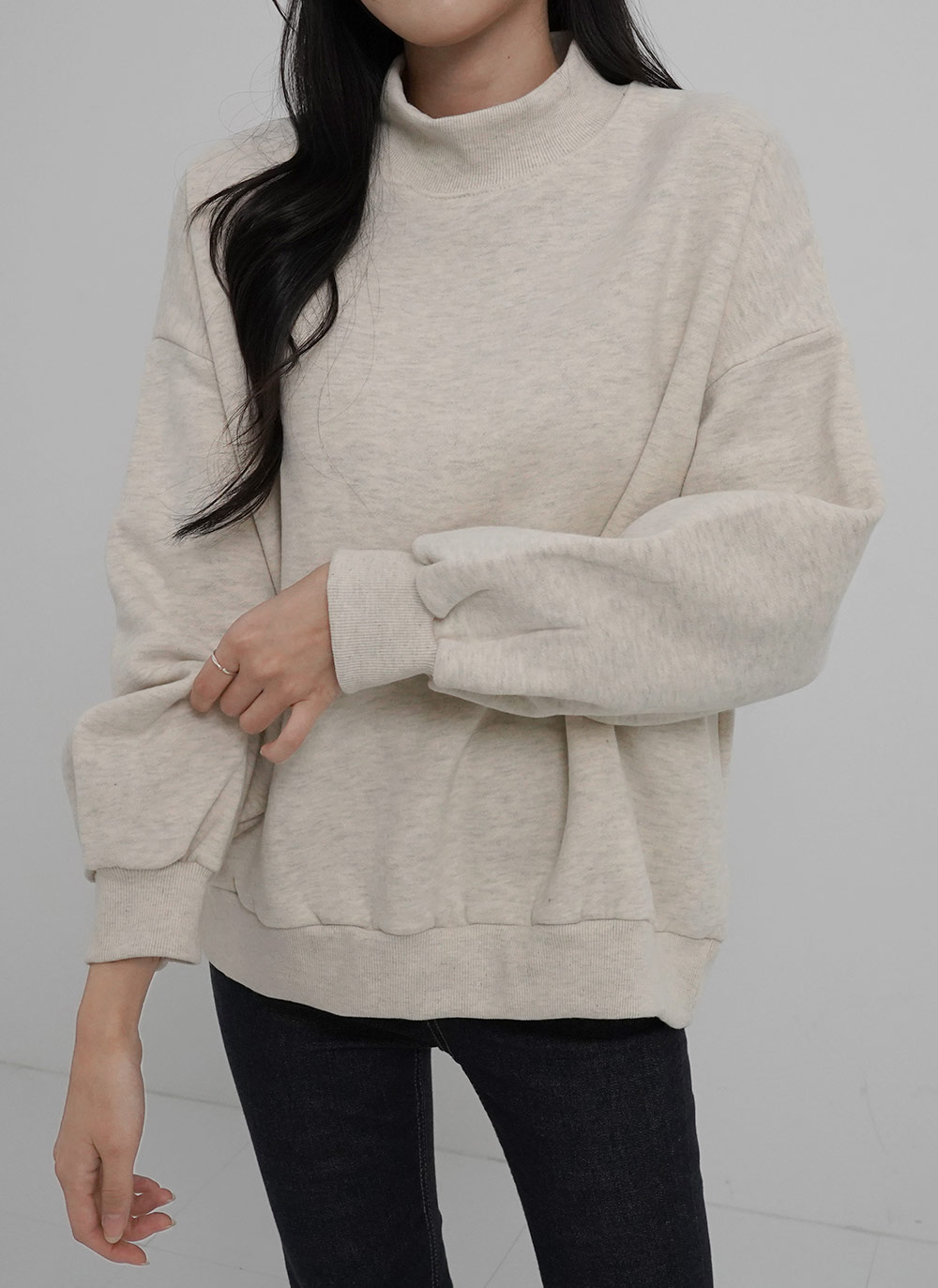 裏起毛ハーフネックスウェット | DHOLIC | 詳細画像5