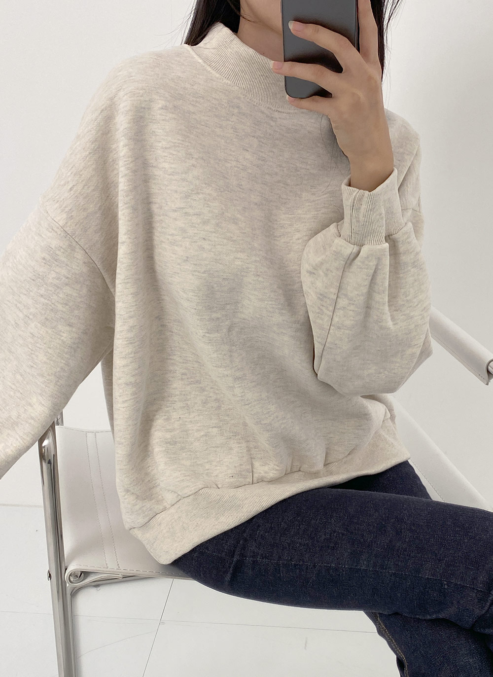 裏起毛ハーフネックスウェット | DHOLIC | 詳細画像6