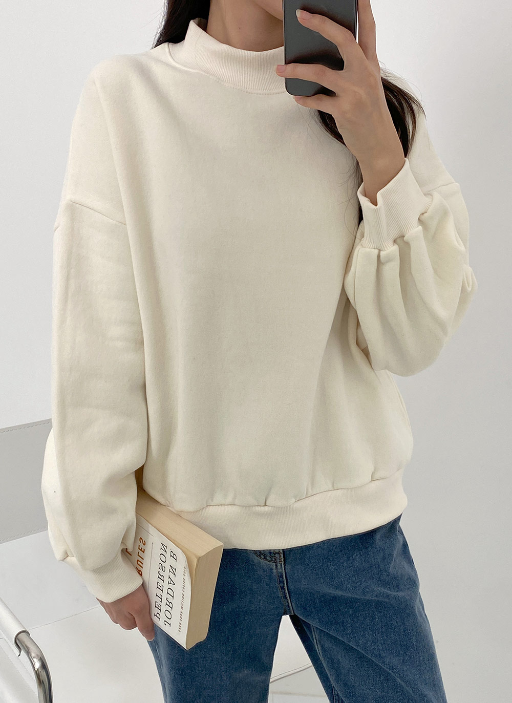 裏起毛ハーフネックスウェット | DHOLIC | 詳細画像7