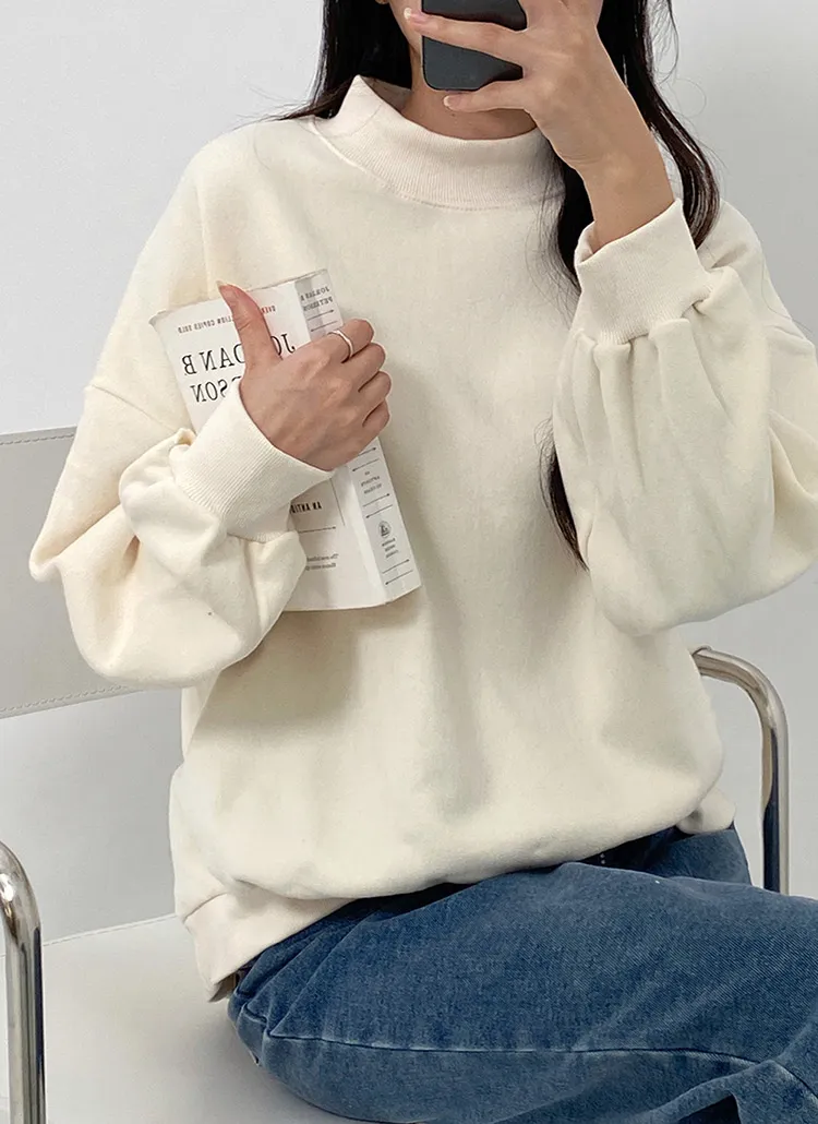 裏起毛ハーフネックスウェット | DHOLIC | 詳細画像1