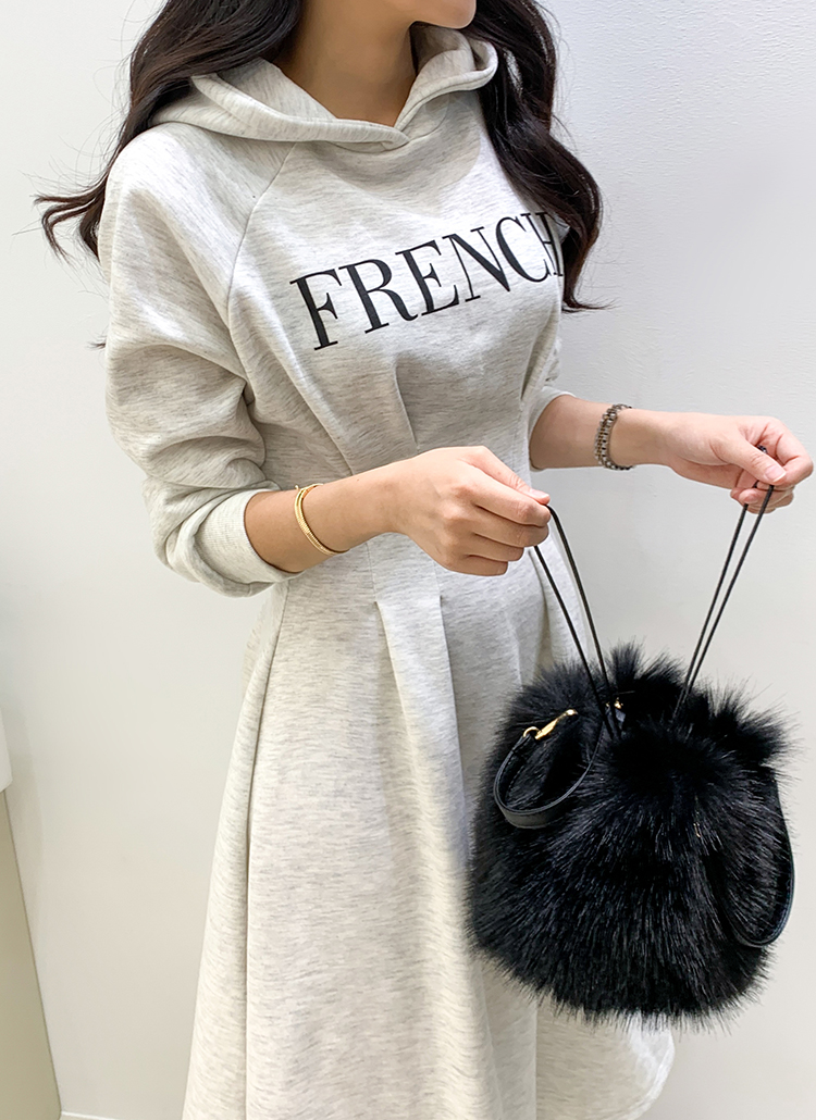 裏起毛FRENCHパーカーワンピース | レディースファッション通販 - DHOLIC