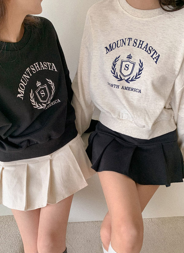 クロップド刺繍スウェット | レディースファッション通販 - DHOLIC