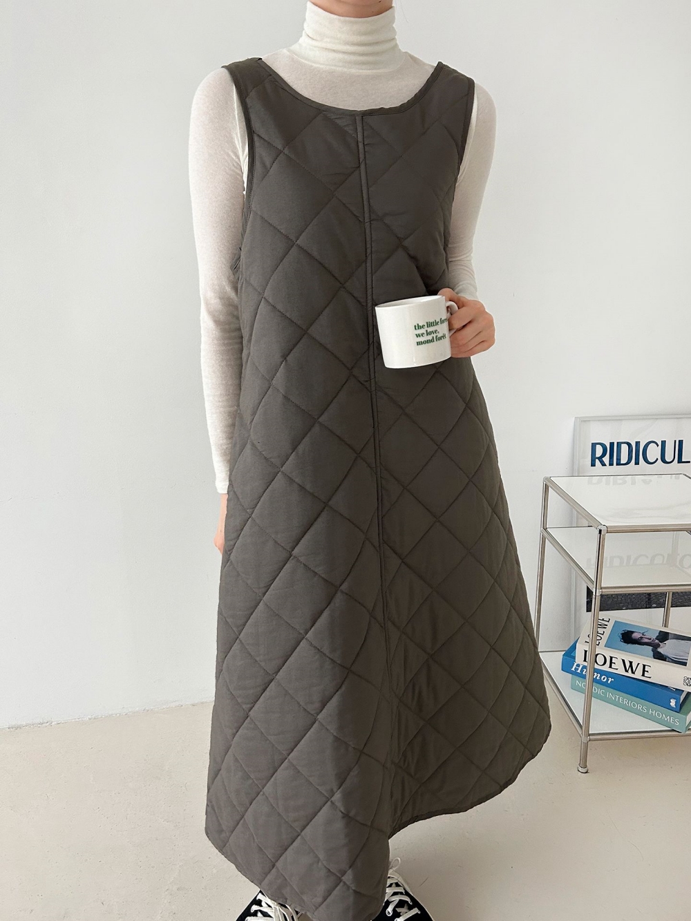 ノースリキルティングワンピース | レディースファッション通販 - DHOLIC