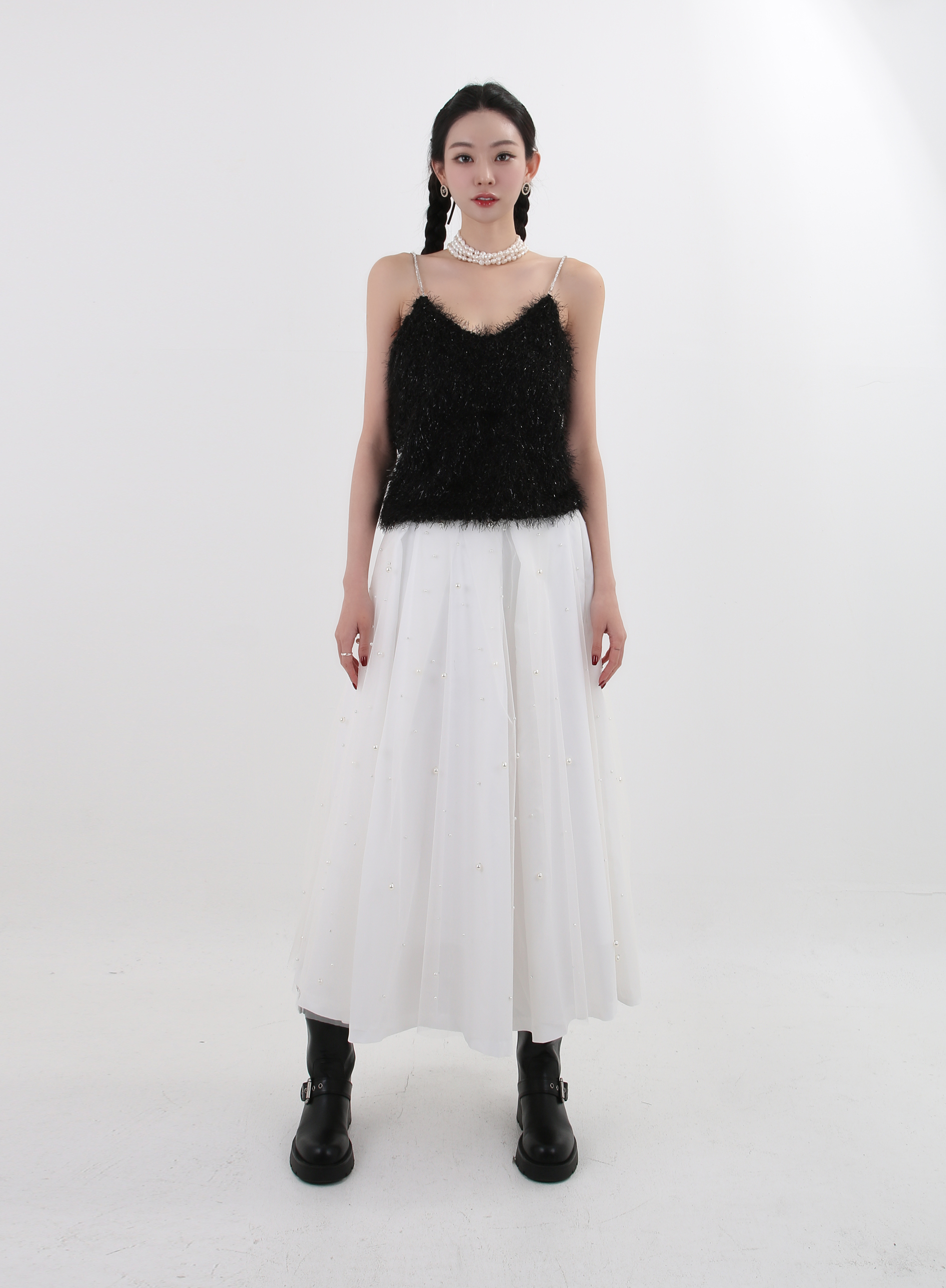 ストラップ付ファータッチキャミソール | 詳細画像2