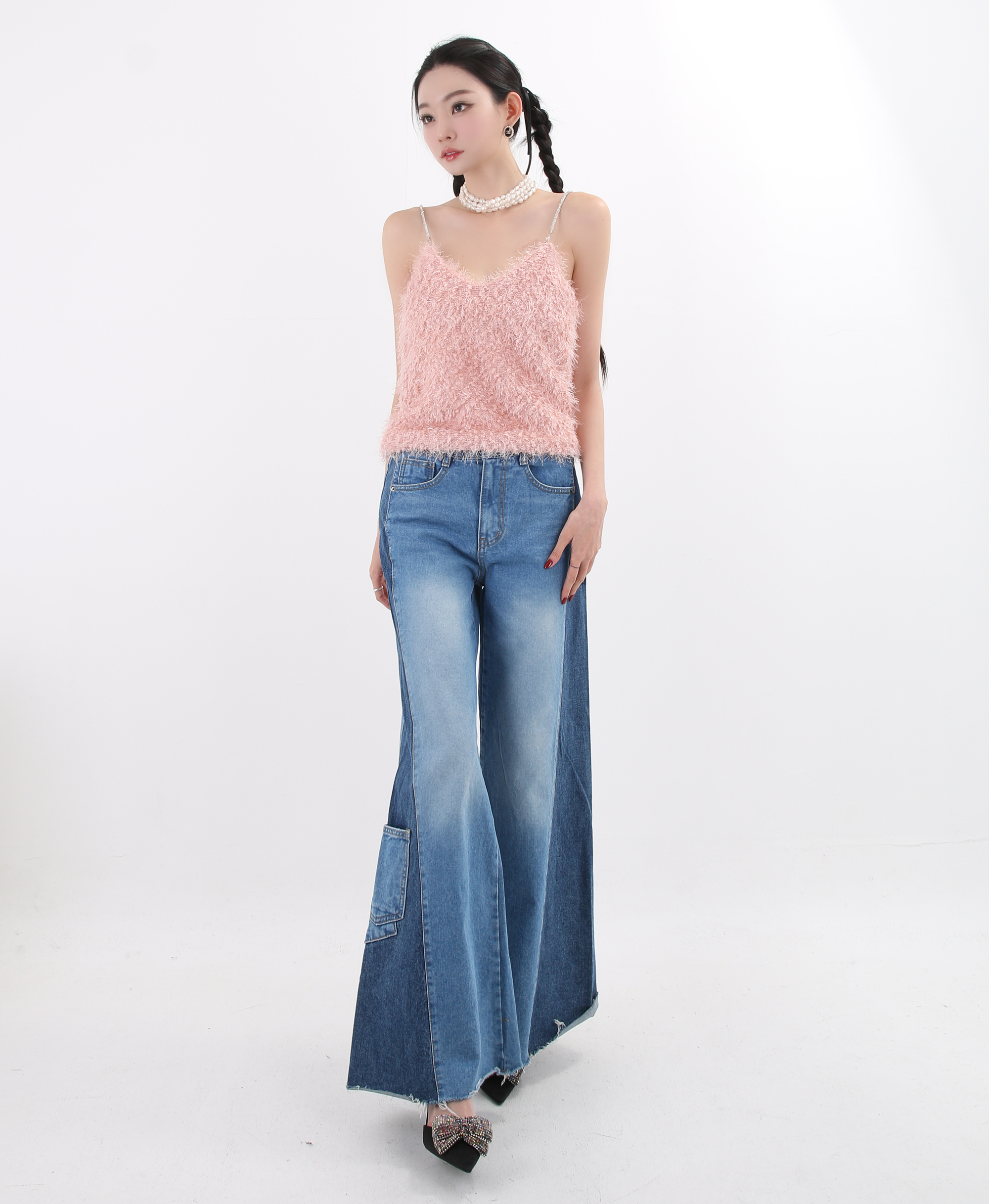 ストラップ付ファータッチキャミソール | 詳細画像13