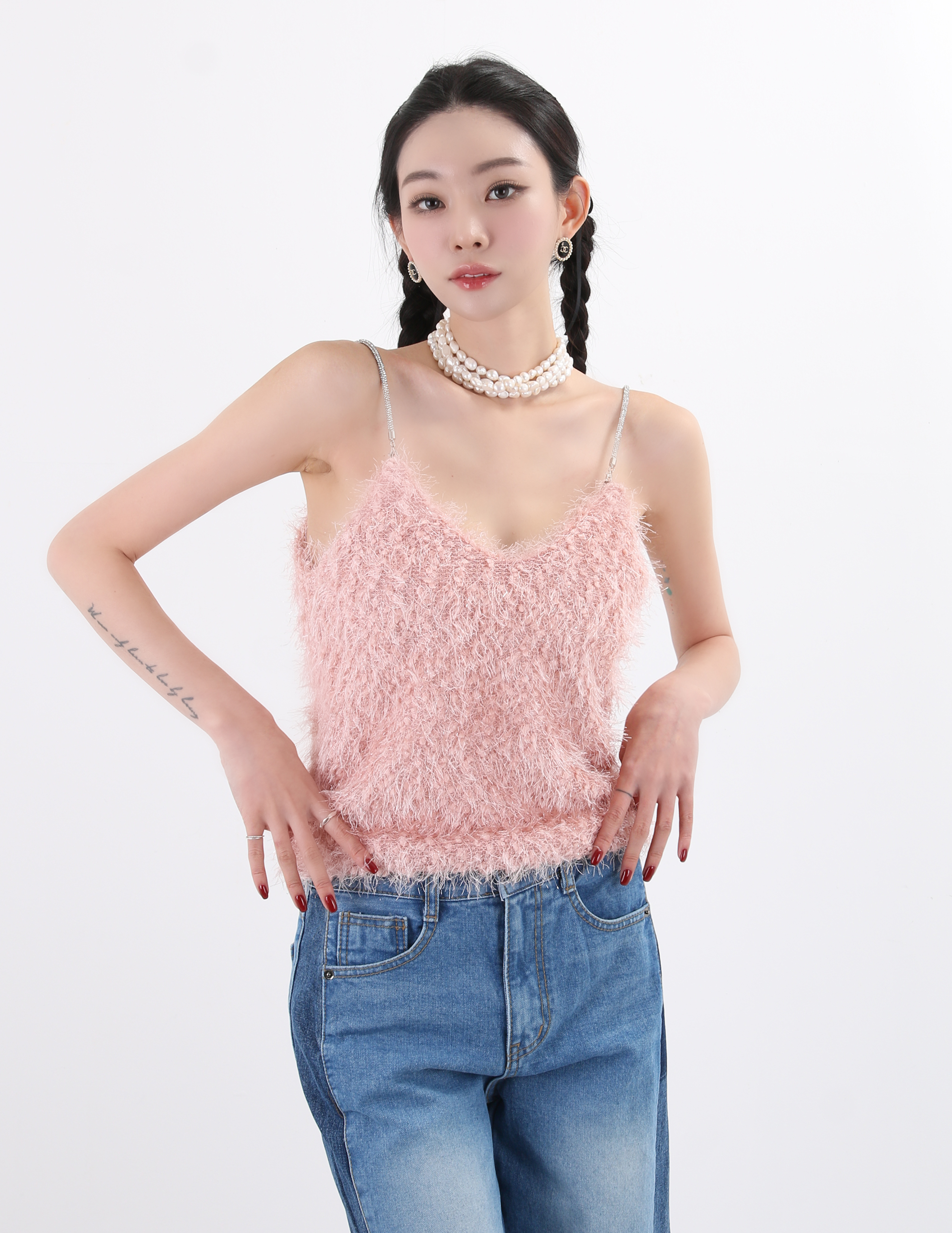 ストラップ付ファータッチキャミソール | 詳細画像15