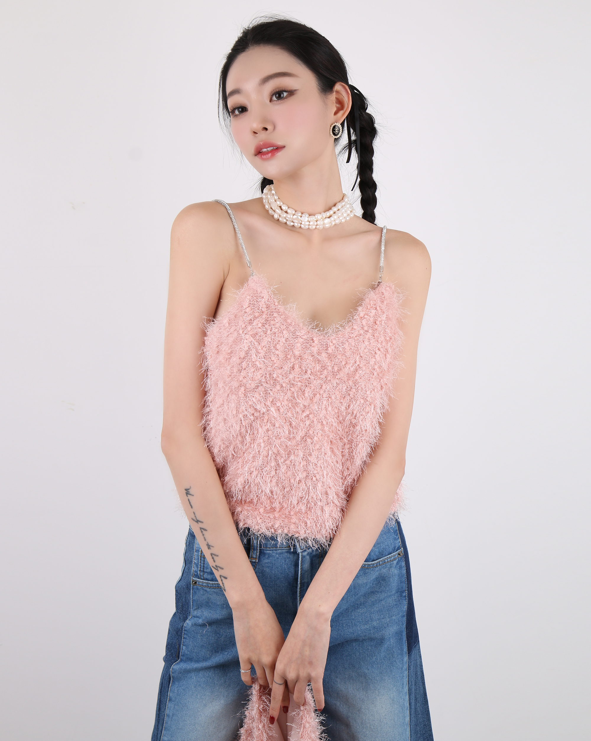 ストラップ付ファータッチキャミソール | 詳細画像16