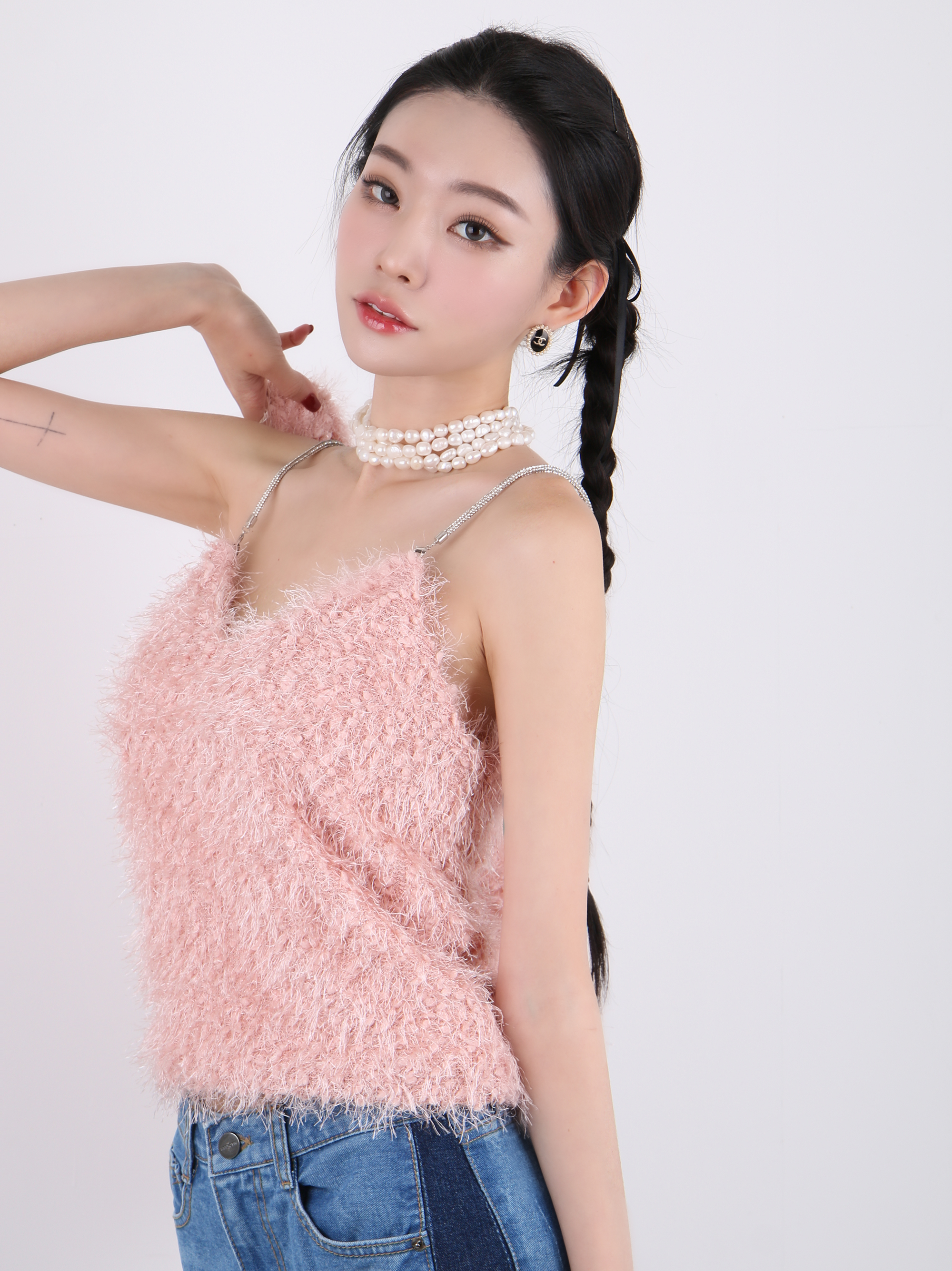 ストラップ付ファータッチキャミソール | 詳細画像17