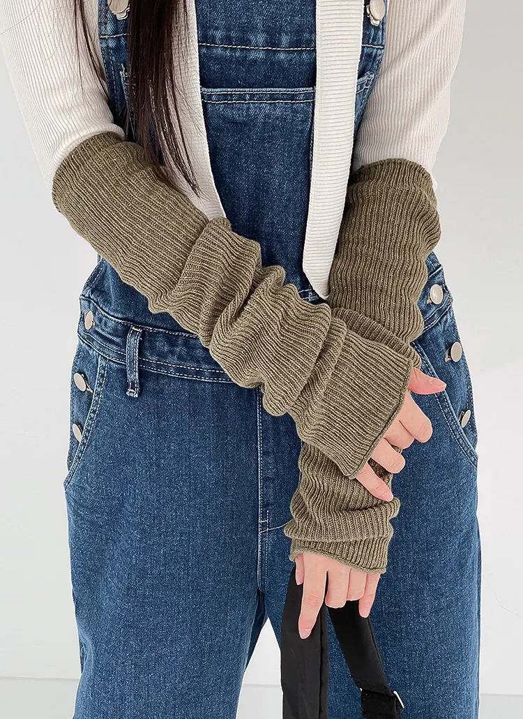 カシミヤ混リブニットマルチウォーマー | DHOLIC | 詳細画像1