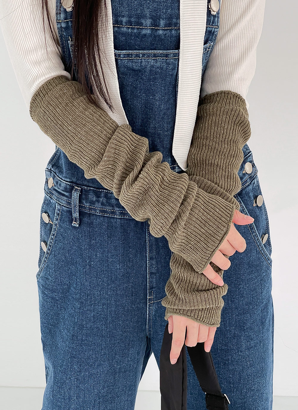 カシミヤ混リブニットマルチウォーマー | DHOLIC | 詳細画像2