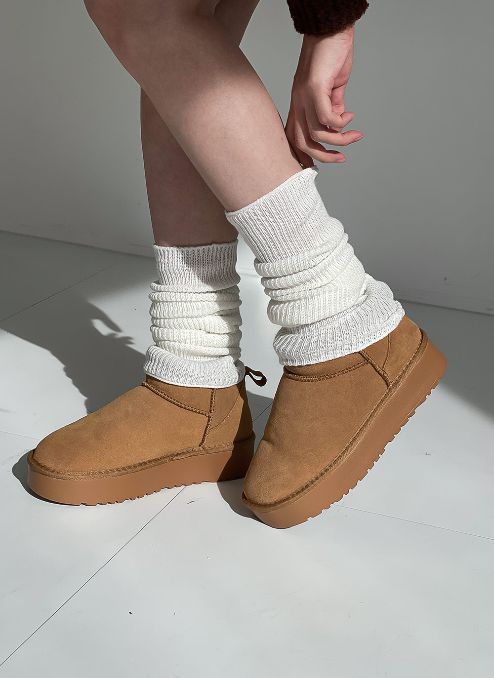 カシミヤ混リブニットマルチウォーマー | DHOLIC | 詳細画像3