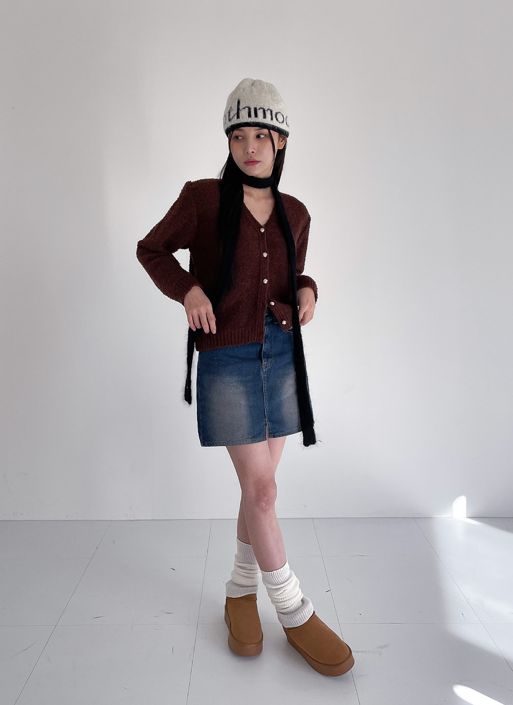 カシミヤ混リブニットマルチウォーマー | DHOLIC | 詳細画像25