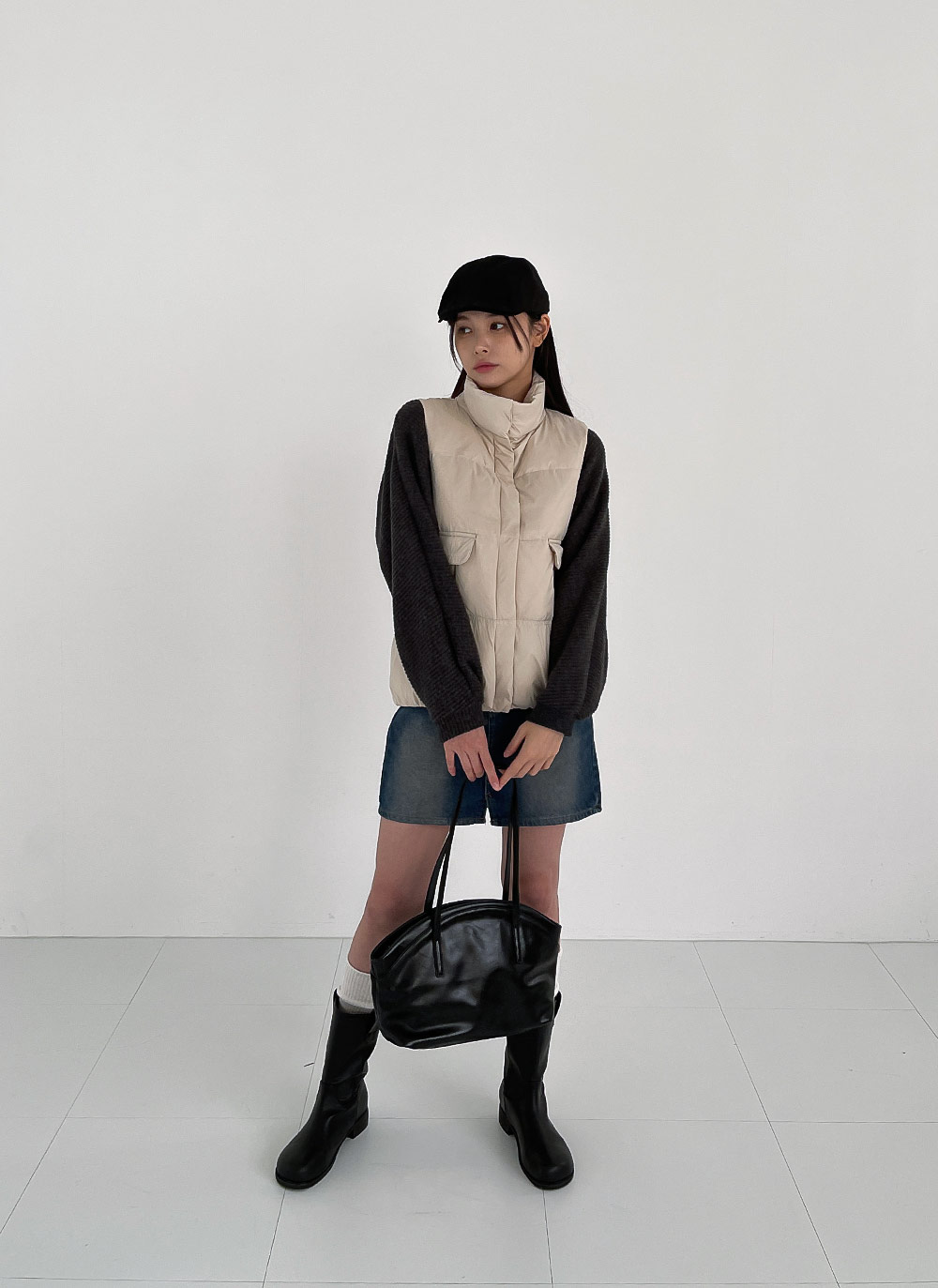 カシミヤ混リブニットマルチウォーマー | DHOLIC | 詳細画像38