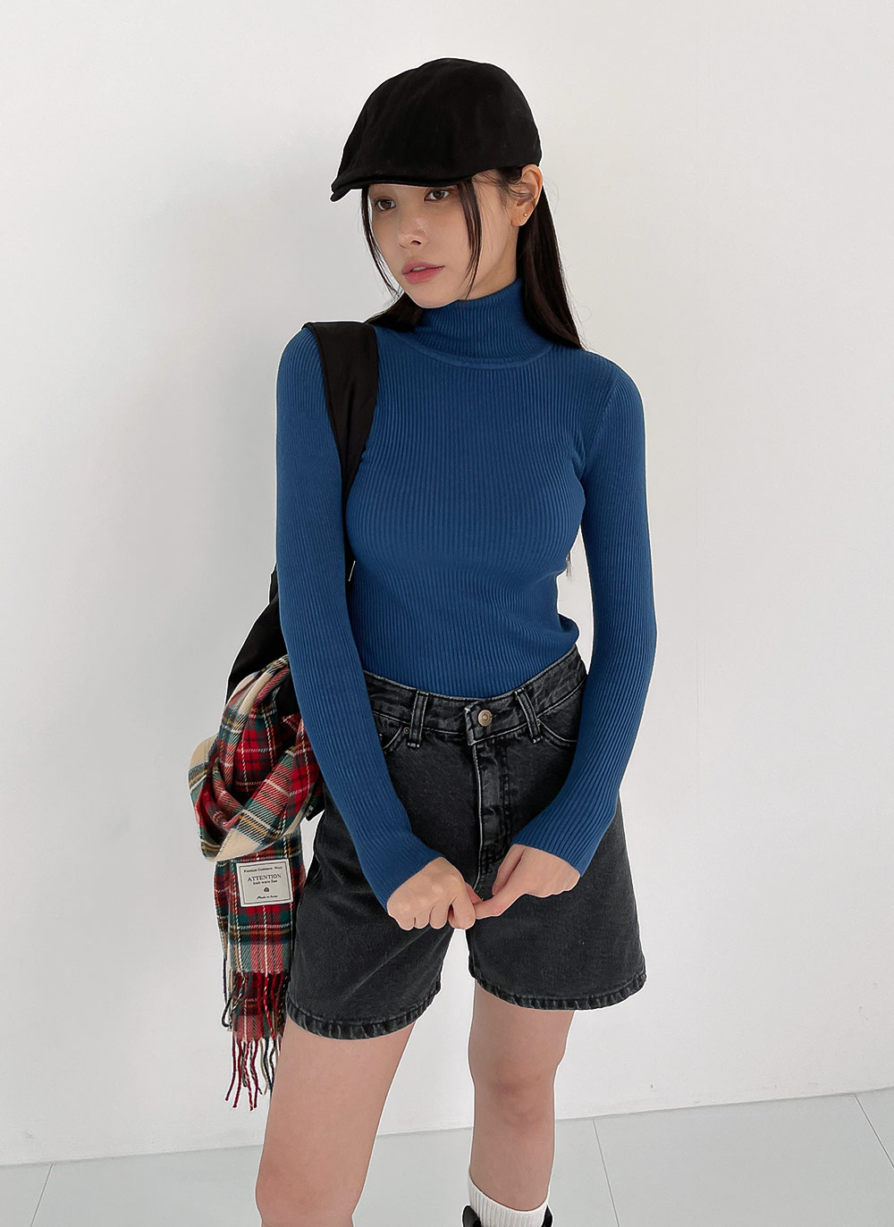 裏起毛ショートデニムパンツ | DHOLIC | 詳細画像4