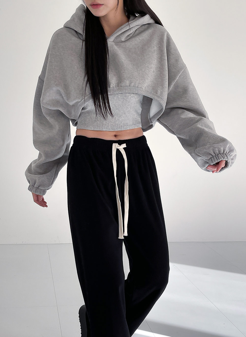 裏起毛アンバランスコットンパーカー | DHOLIC | 詳細画像10