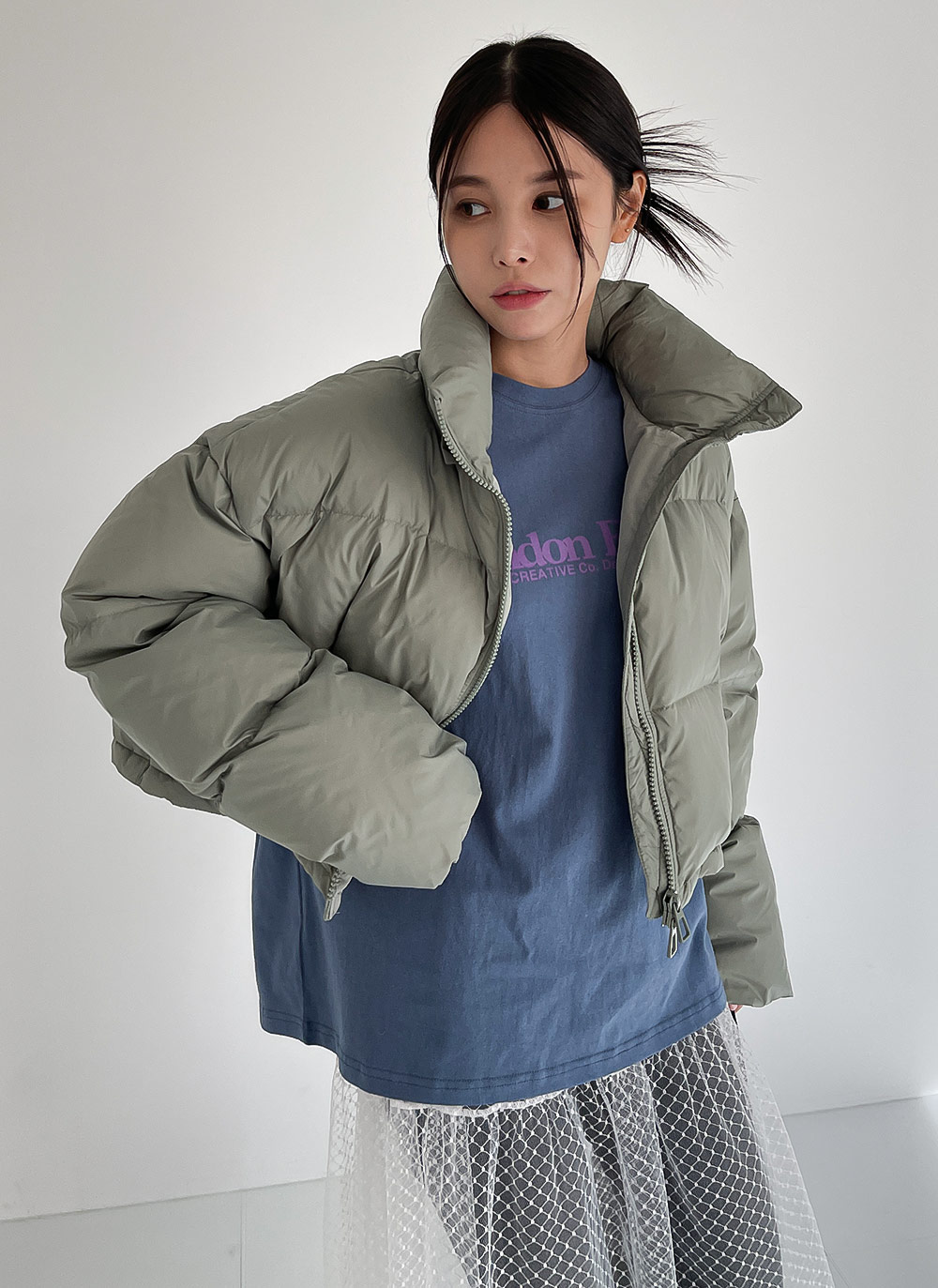 レイヤード風レタリングボクシーTシャツ | DHOLIC | 詳細画像25
