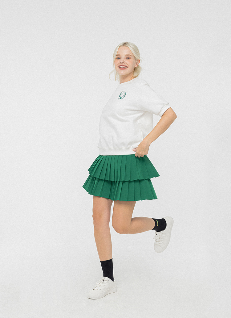 パンツ裏地ティアードプリーツスカートパンツ | 詳細画像3