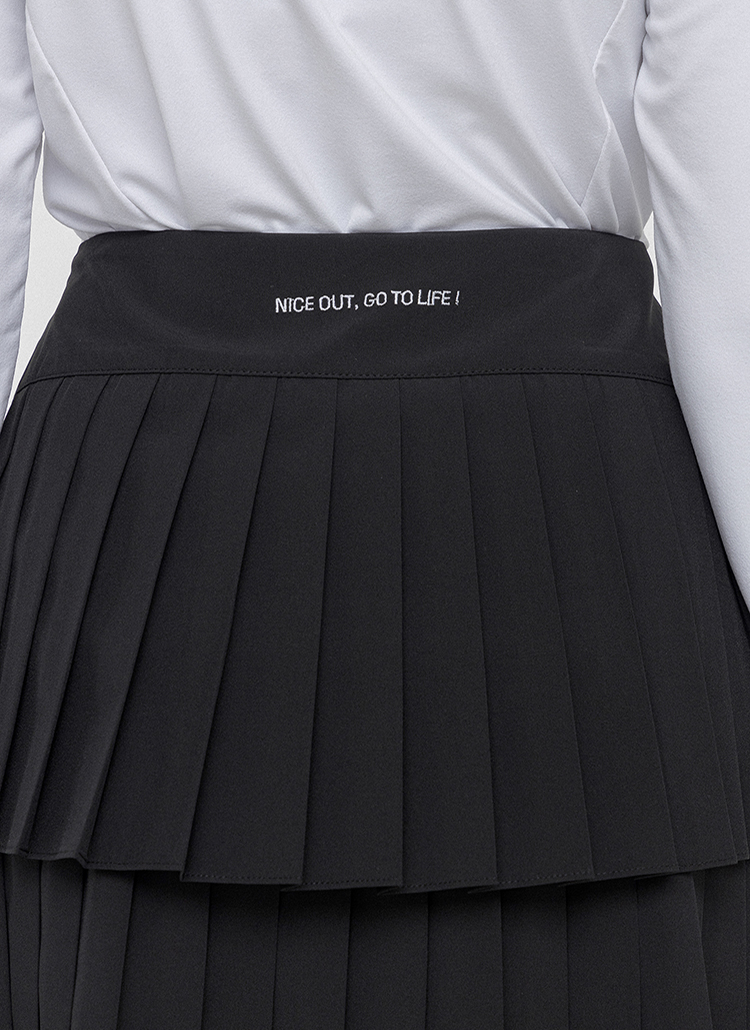 パンツ裏地ティアードプリーツスカートパンツ | 詳細画像6