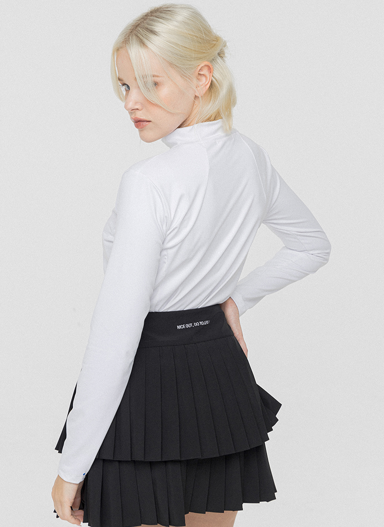 パンツ裏地ティアードプリーツスカートパンツ | 詳細画像9