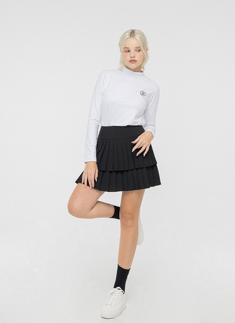 パンツ裏地ティアードプリーツスカートパンツ | 詳細画像11