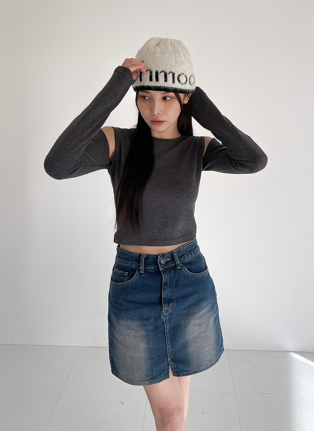 ショルダースリットスリムTシャツ | DHOLIC | 詳細画像7