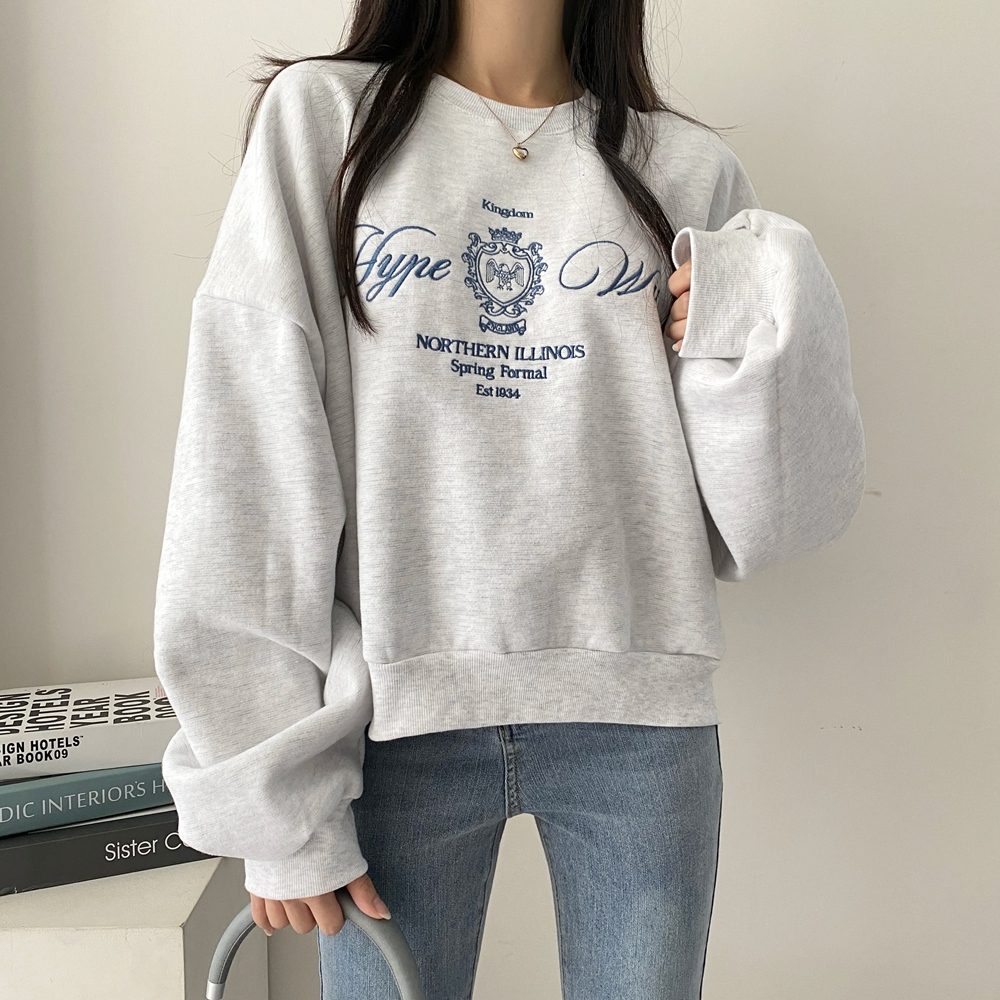 両起毛英字刺繍スウェット | 詳細画像7