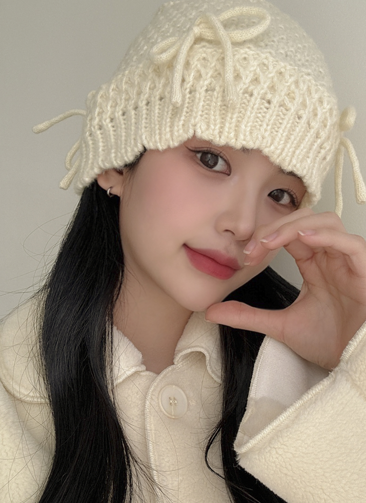 リボンニットバケットハット | レディースファッション通販 - DHOLIC