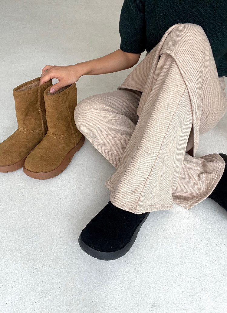 ボア裏地ボリュームソールムートン調ブーツ | 詳細画像10