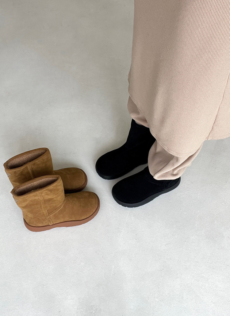 ボア裏地ボリュームソールムートン調ブーツ | 詳細画像12