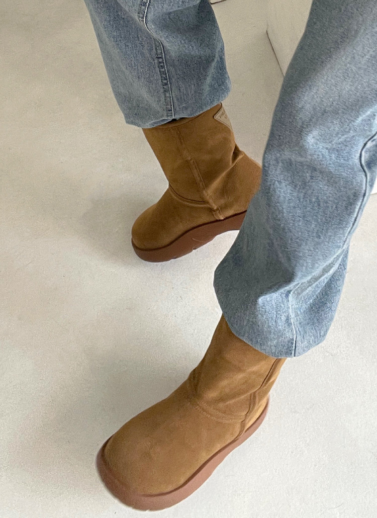 ボア裏地ボリュームソールムートン調ブーツ | 詳細画像15