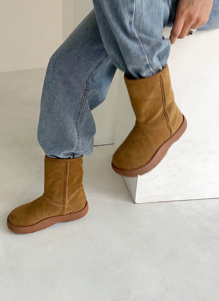 ボア裏地ボリュームソールムートン調ブーツ | 詳細画像16