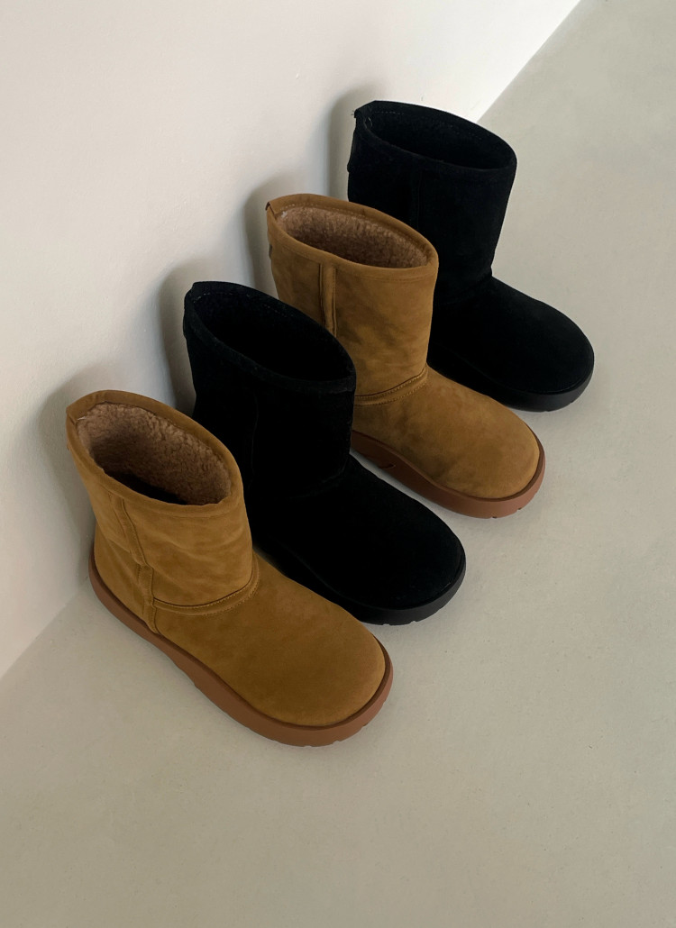 ボア裏地ボリュームソールムートン調ブーツ | 詳細画像34