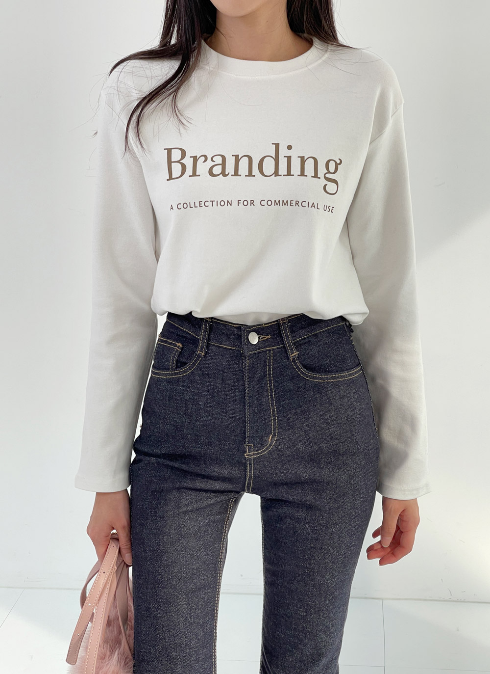 起毛レタリングラウンドTシャツ | DHOLIC | 詳細画像3