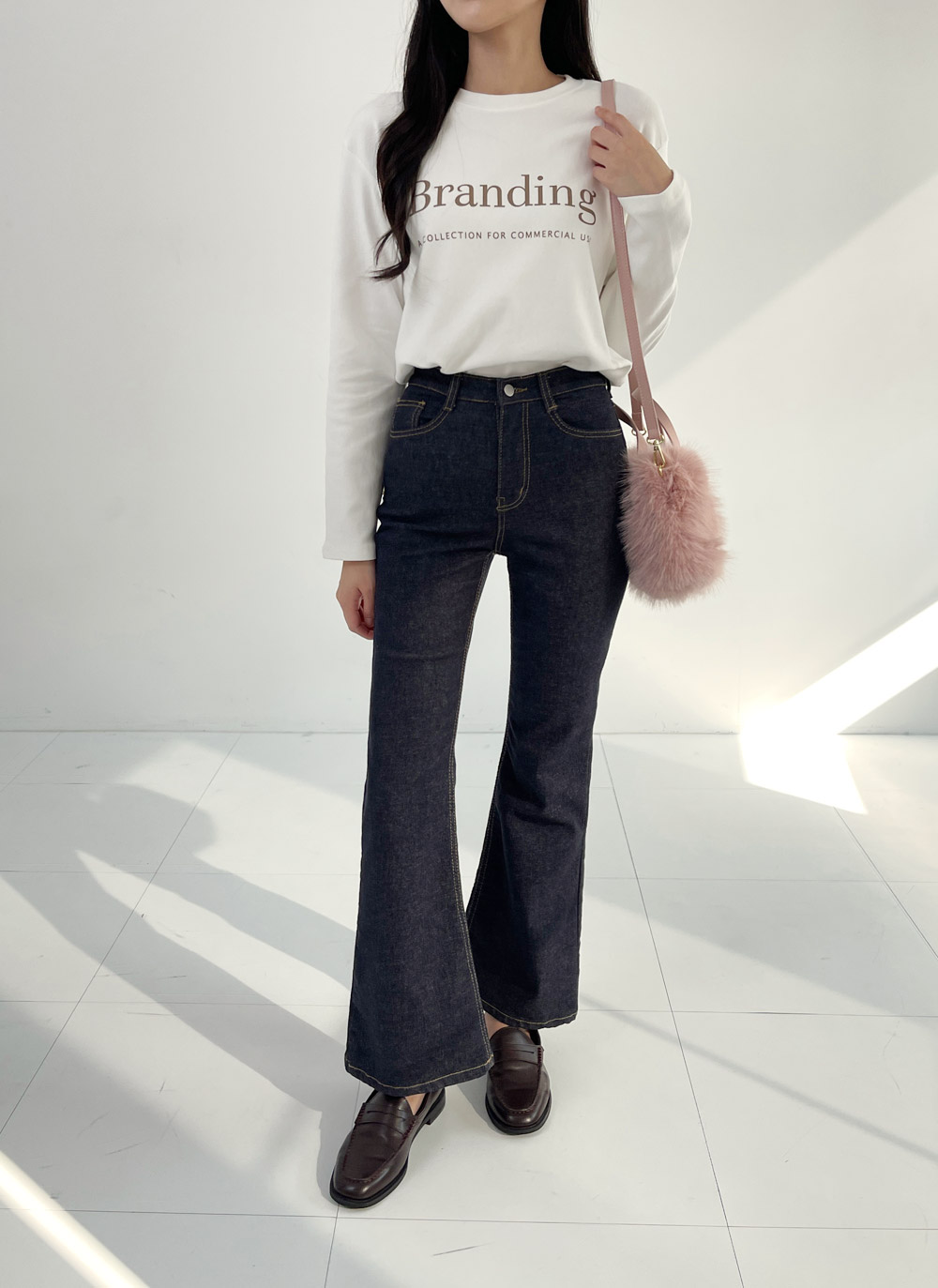 起毛レタリングラウンドTシャツ | DHOLIC | 詳細画像5