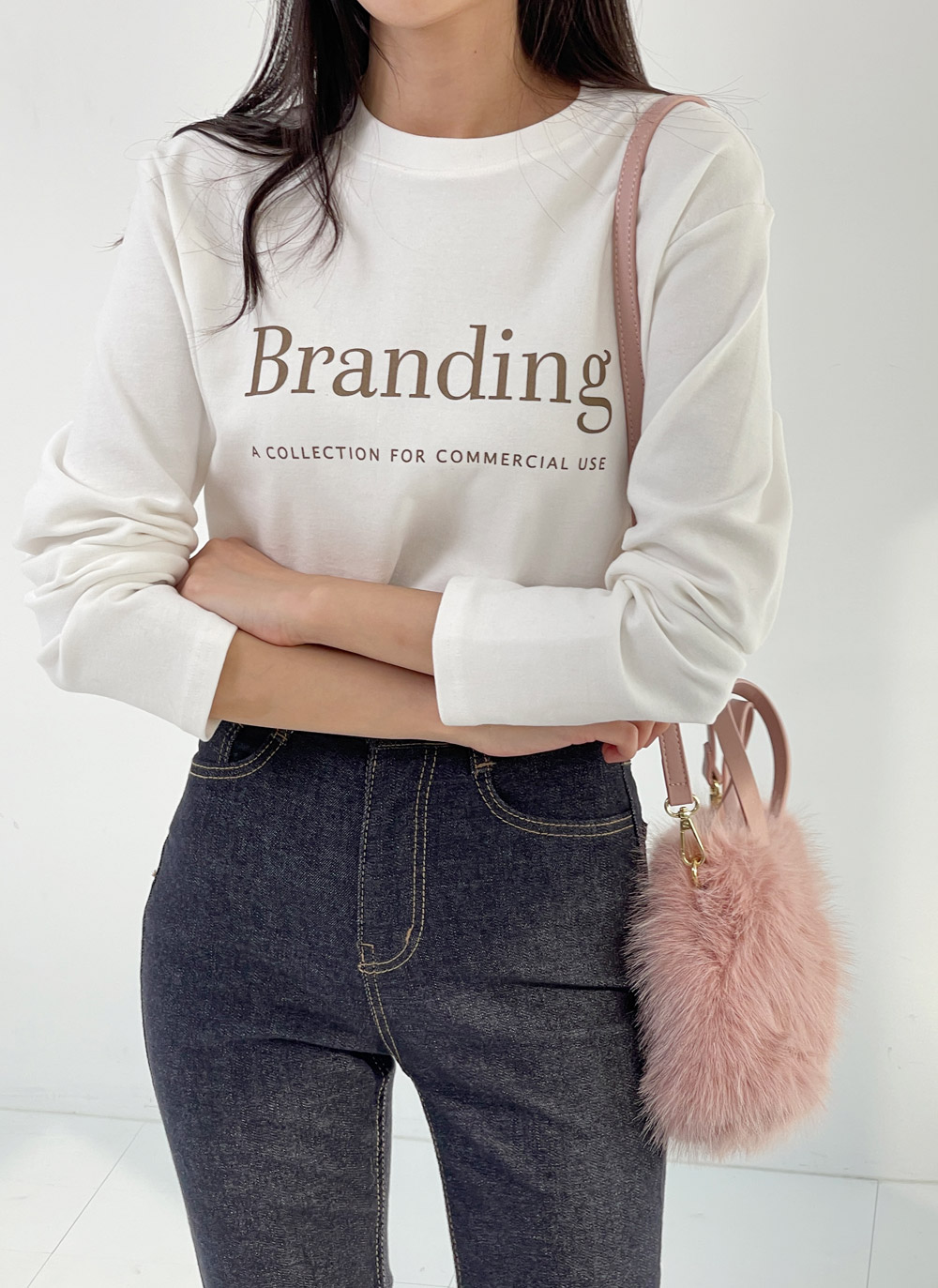 起毛レタリングラウンドTシャツ | DHOLIC | 詳細画像6