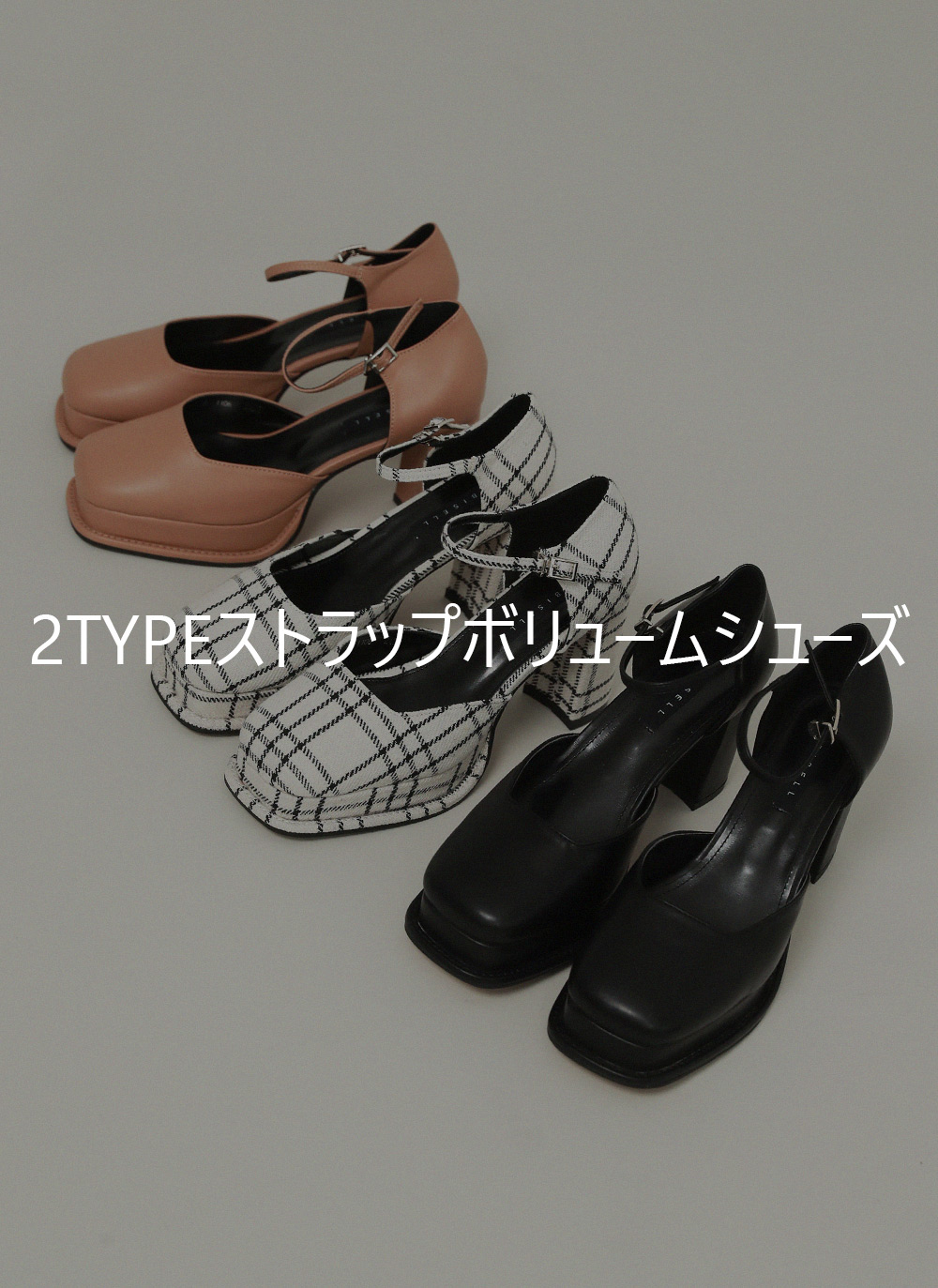 2TYPEストラップボリュームシューズ | DHOLIC | 詳細画像5