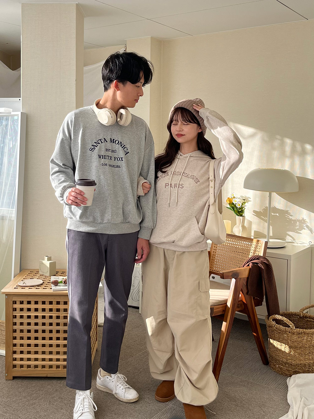 ユニセックスレタリングロゴパーカー | レディースファッション通販