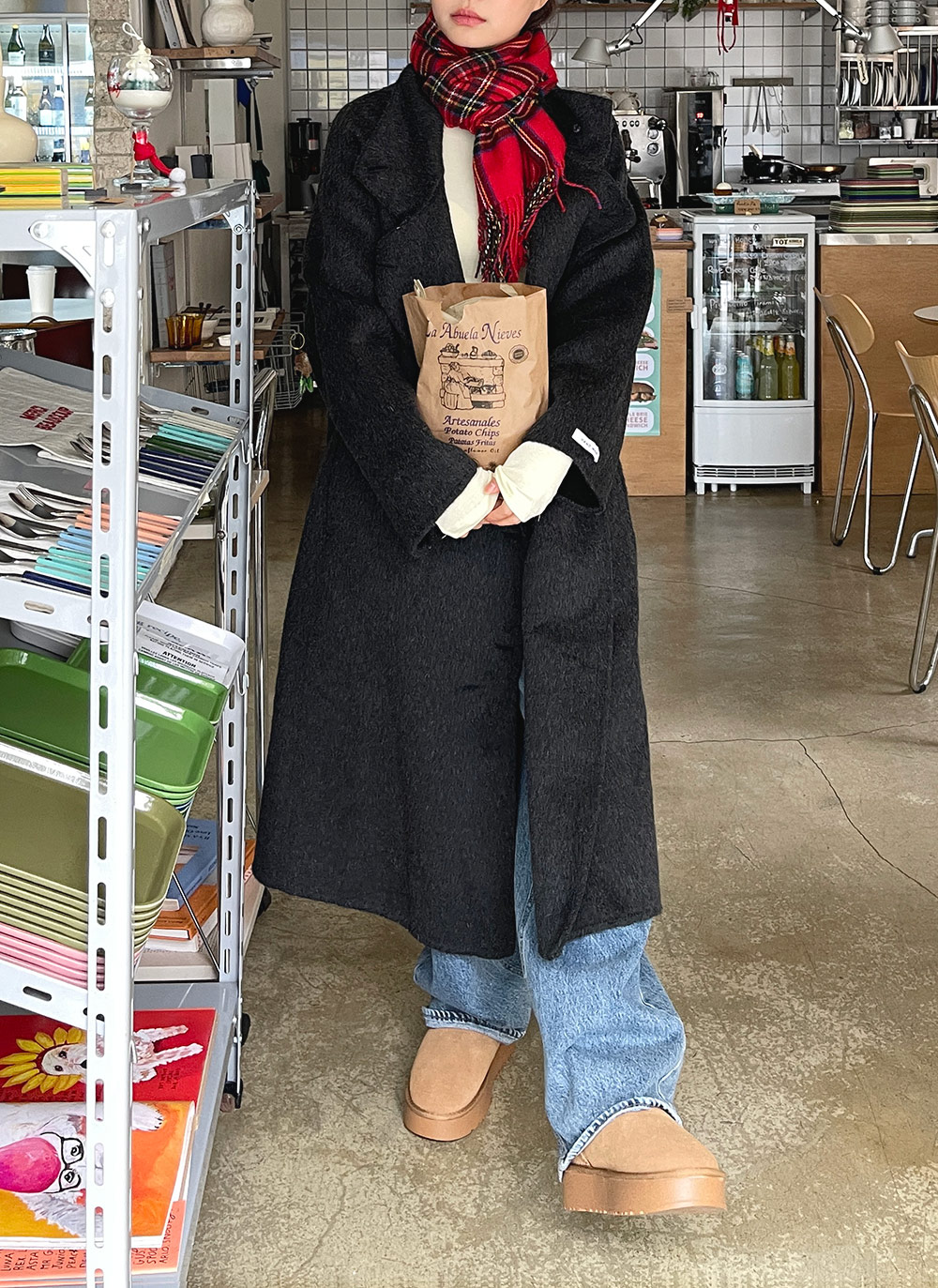 2WAYウール混ハンドメイドロングコート | DHOLIC | 詳細画像4
