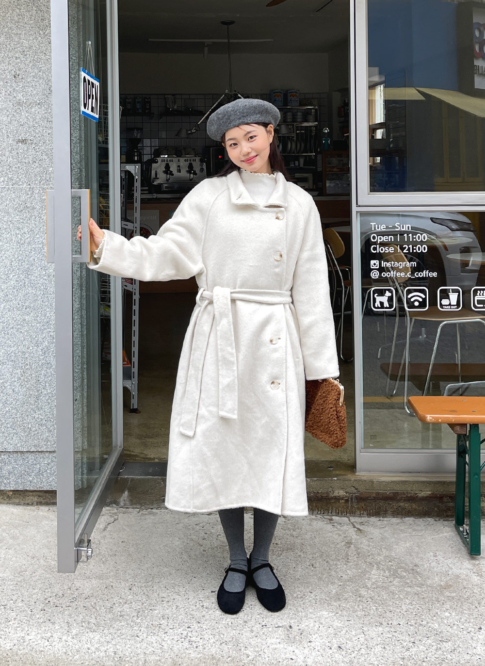 2WAYウール混ハンドメイドロングコート | DHOLIC | 詳細画像8
