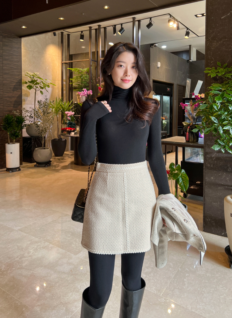 【23AW NEW】MSGM_woman / フリル ウール ミニスカート /Grey E03397EW11867_3_l.jpg