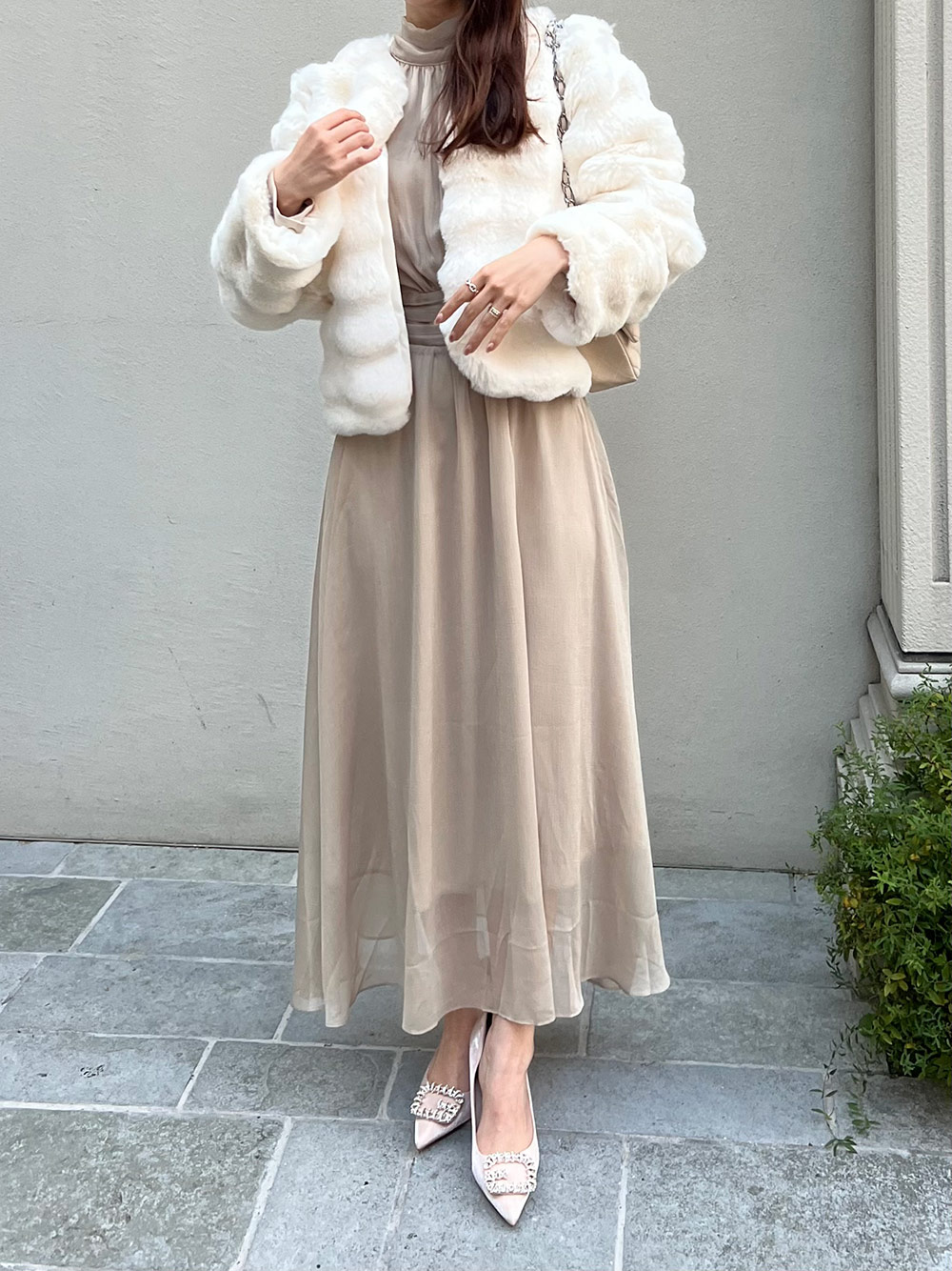 リボンシアーロングワンピース | 詳細画像3