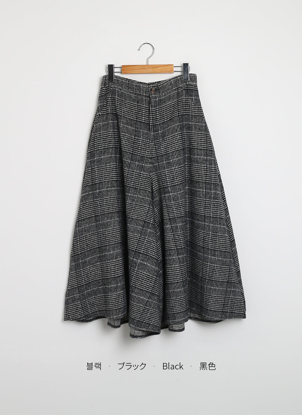 起毛チェックワイドフレアパンツ | DHOLIC | 詳細画像20