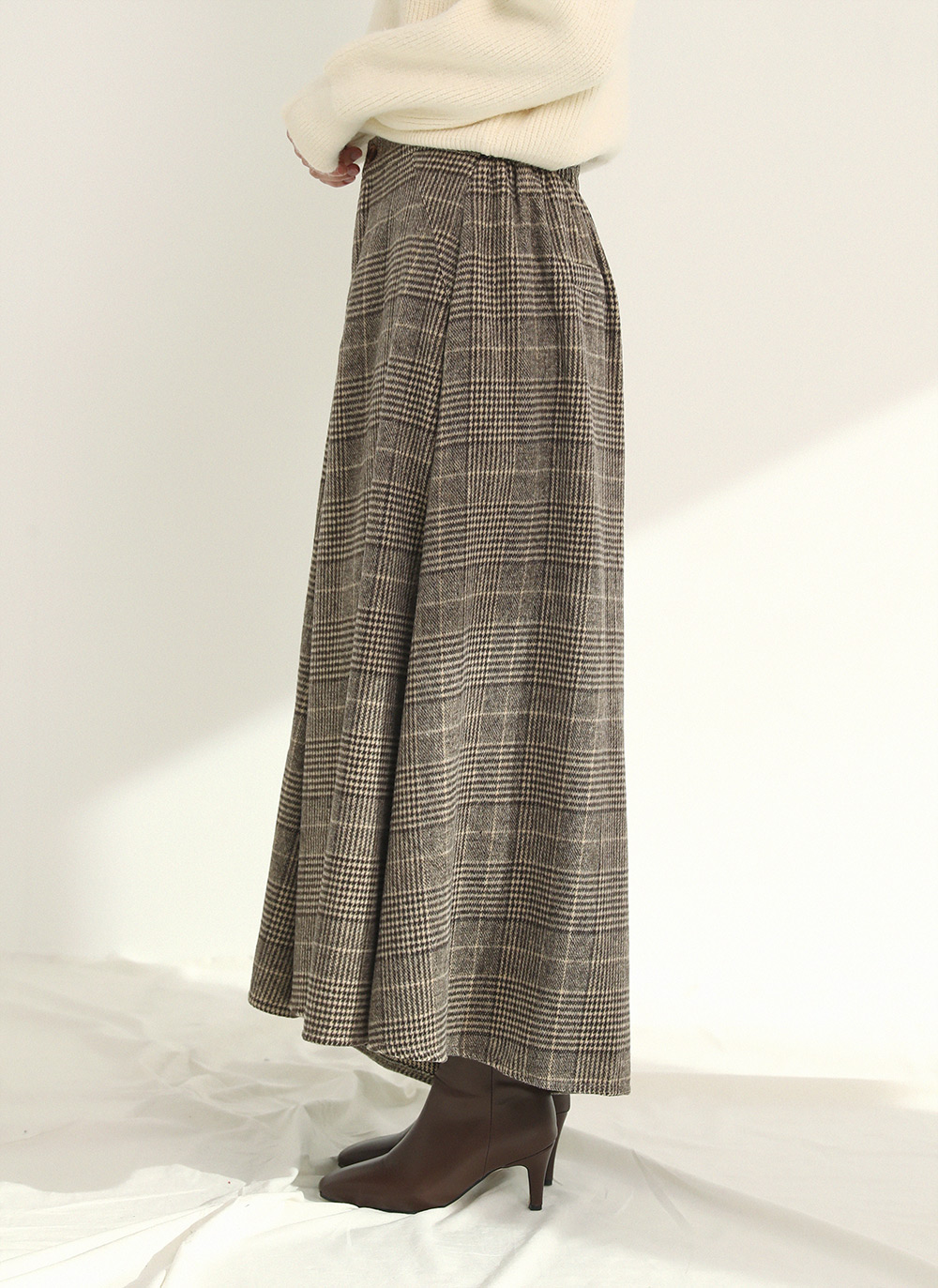 起毛チェックワイドフレアパンツ | DHOLIC | 詳細画像17