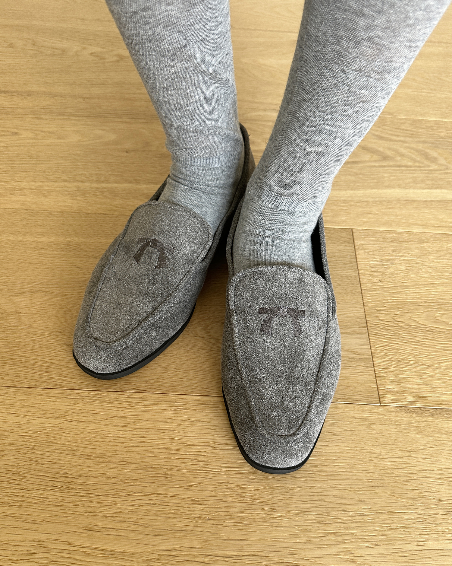 スエード調リボン刺繍ローファー | 詳細画像16