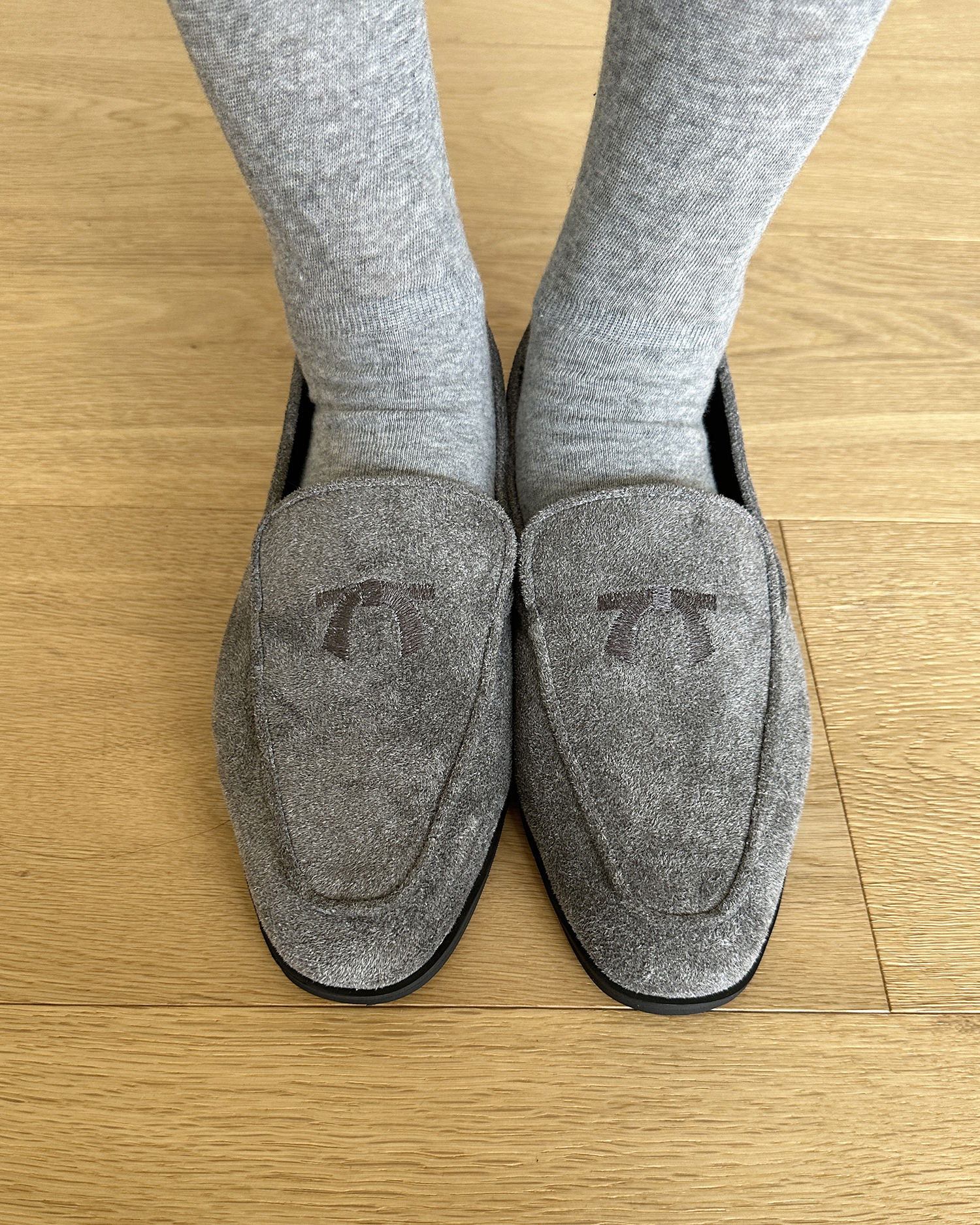 スエード調リボン刺繍ローファー | 詳細画像18