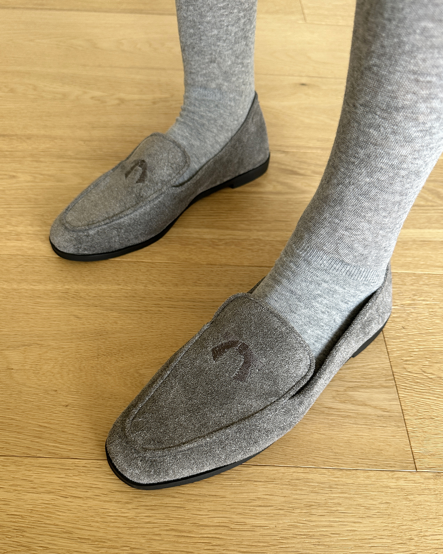 スエード調リボン刺繍ローファー | 詳細画像20