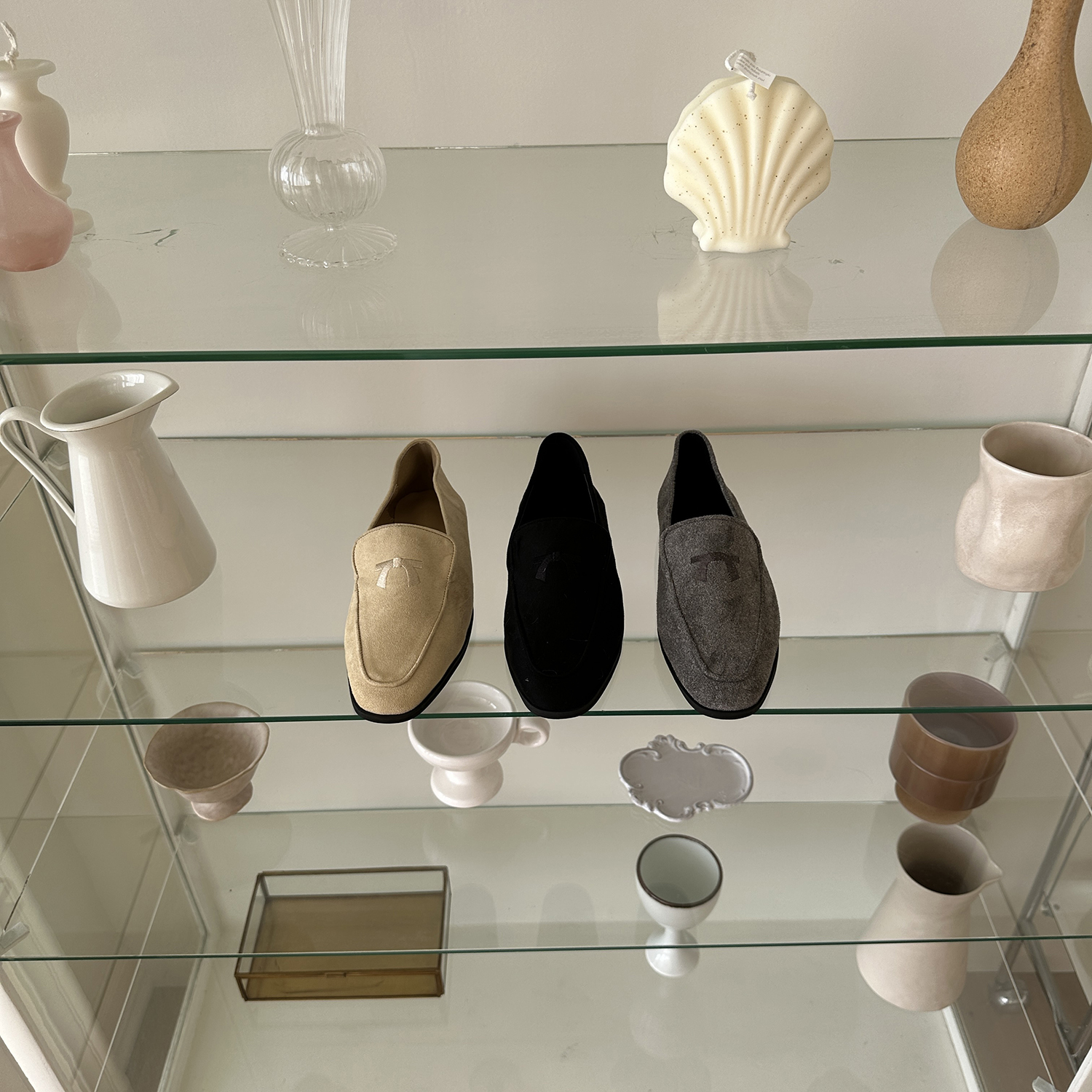 スエード調リボン刺繍ローファー | 詳細画像23