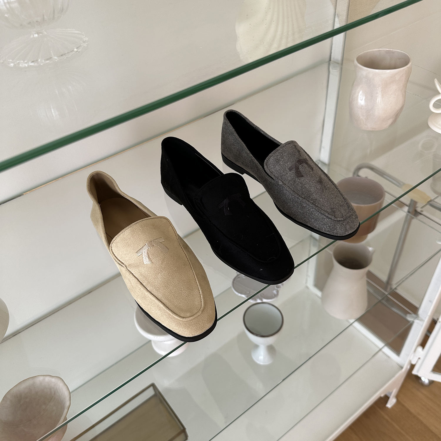 スエード調リボン刺繍ローファー | 詳細画像26